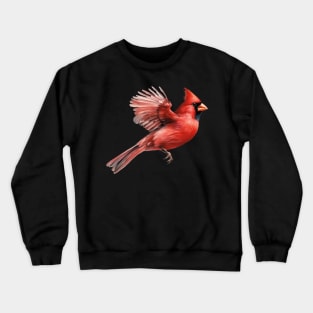 Flying Northern Red Cardinal Crewneck Sweatshirt